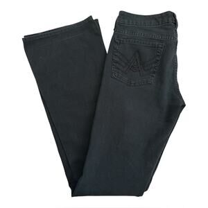 7 For All Mankind “A” Pocket Subtle Flare Bootcut Jeans | Faded Black Grey | 28